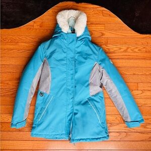 ZeroXposur Kids Teal and Gray Puffer Jacket
